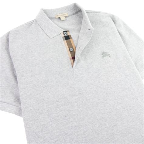 burberry polo shirt grey|Burberry polo shirt nordstrom.